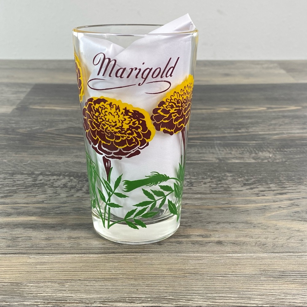 Vintage mcm Marigold Boscul Peanut Butter Glass